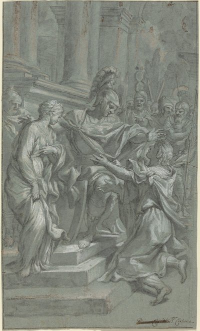 Scipio gibt seine Gefangene ihrem Liebhaber zurück von Italian 17th Century