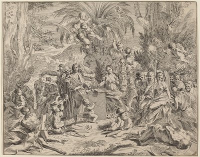 Allegorie der Malerei von Italian 17th Century, after Pietro Testa