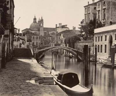 Brücke am Rio Ognissanti in Venedig von Italian Photographer