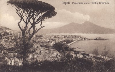 Neapel - Napoli, Panorama von der Grabstätte Virgils von Italian Photographer