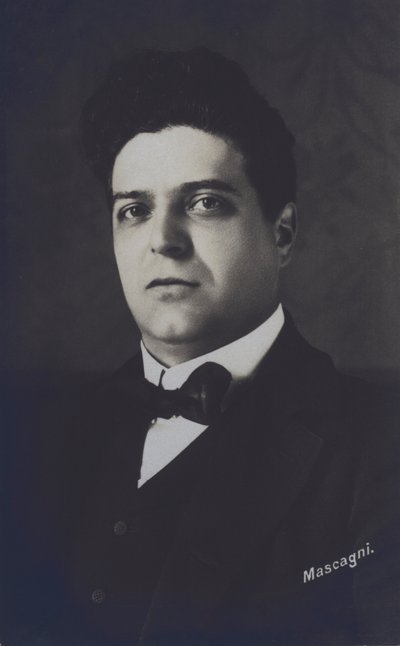 Pietro Mascagni, italienischer Komponist der Oper Cavalleria Rusticana von Italian Photographer
