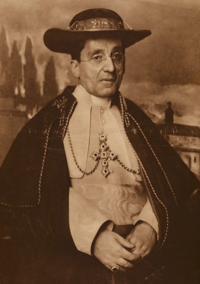 Papst Benedikt XV. von Italian Photographer
