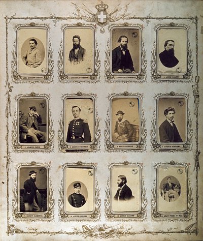 Porträts der Tausend (oder Rothemden) des Risorgimento von Italian Photographer