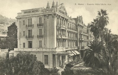 San Remo, Italien, Grand Hotel Belle Vue von Italian Photographer