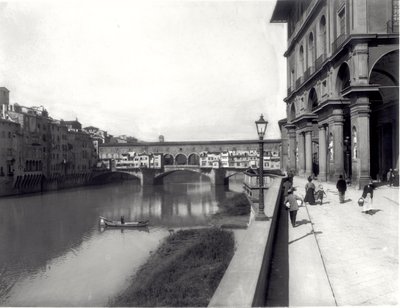Ponte Vecchio und die Fassade der Uffizien von Italian Photographer Italian Photographer