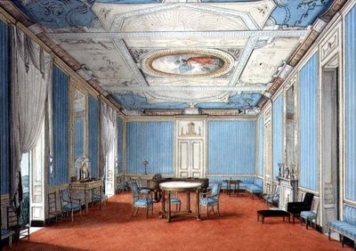 Ein neoklassizistisches neapolitanisches Palazzo-Interieur, ca. 1830 von Italian School