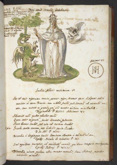 Prophezeiungen und Bilder des fünfzehnten Papstes, von Joachim von Fiore von Italian School