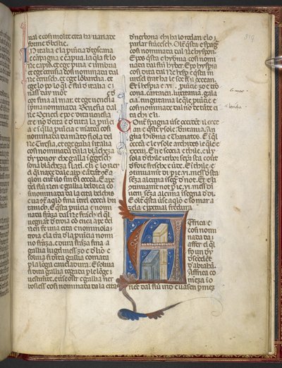 Bartholomaeus Anglicus, De Proprietatibus rerum (Über die Eigenschaften der Dinge) um 1300-09 von Italian School