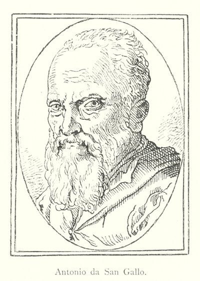 Antonio da San Gallo (Stich) von Italian School