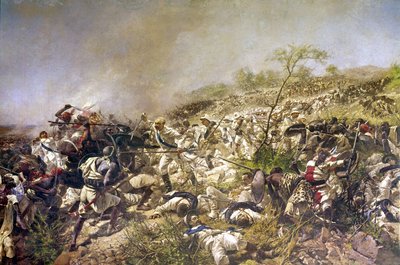 Schlacht von Dogali: Italien in Eritrea im Februar 1887 von Italian School