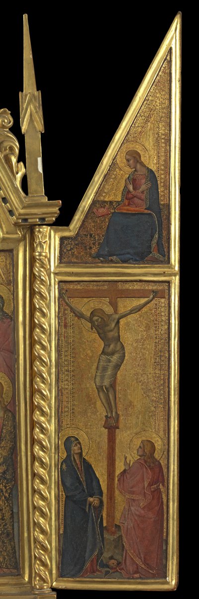 Kreuzigung mit Jungfrau der Verkündigung - oben (rechtes Panel), ca. 1330–70 von Italian School