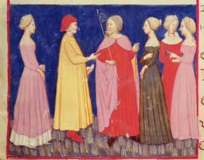 Dante und Beatrice im Paradies, aus Die Göttliche Komödie von Dante Alighieri (1265-1321) von Italian School