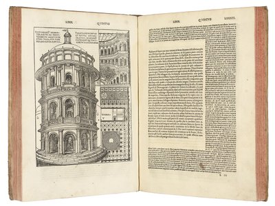 De Architectura Libri Dece von Marcus Pollio Vitruvius von Italian School