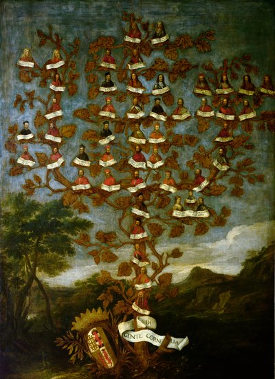 Stammbaum der Familie Cornaro von Italian School