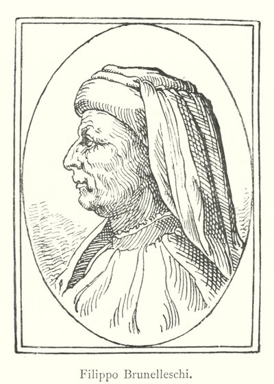 Filippo Brunelleschi (Stich) von Italian School