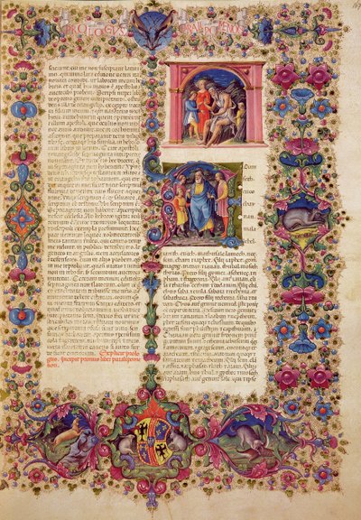 Erstes Buch der Chronik, aus der Borso d