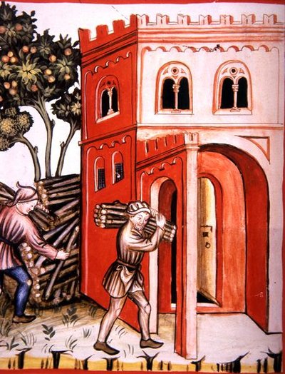 Fol.97v Wintervorrat, Illustration aus 
