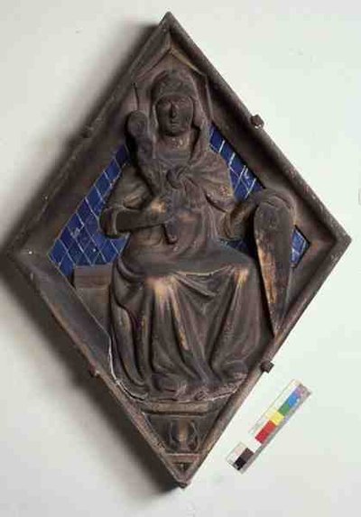 Tapferkeit, Reliefkachel vom Campanile von Italian School