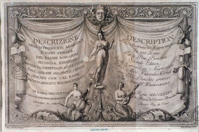 Frontispiz des Gabinetto armonico von Filippo Bonanni von Italian School