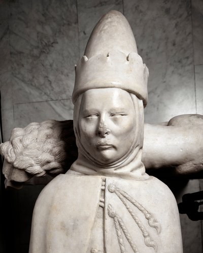 Grabdenkmal des ersten Dogen von Genua Simone Boccanegra (Marmorskulptur) von Italian School