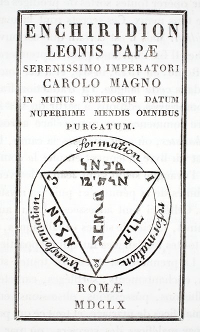 Grimoire von Papst Leo III. von Italian School