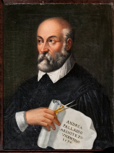 Gästeunterkünfte: Porträt des Architekten und Szenografen Andrea Palladio von Italian School