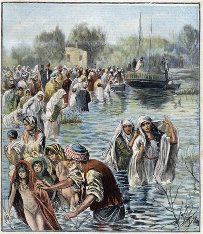Karwoche am Jordan - in "La Tribuna Illustrata" von Italian School