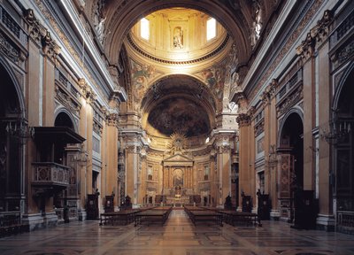 Innenansicht der Kirche von Gesu in Rom, um 1568 von Italian School