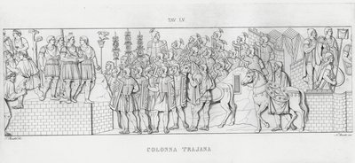 La Colonna Trajana, Trajanssäule von Italian School
