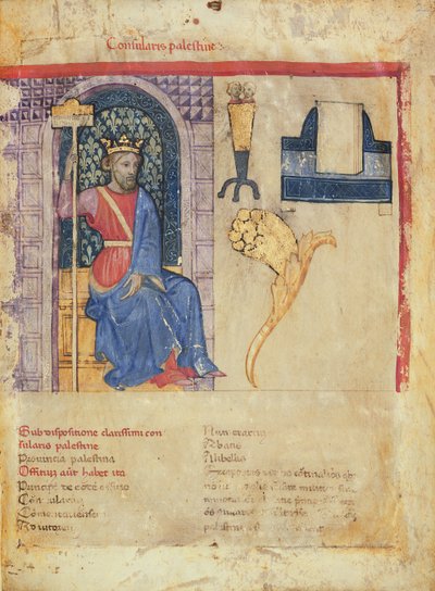 Consularis Palestine, aus der Notitia Dignitatum von Italian School