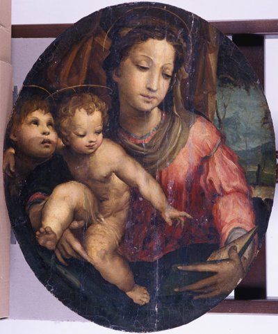 Madonna mit Kind und Johannes dem Täufer von Italian School