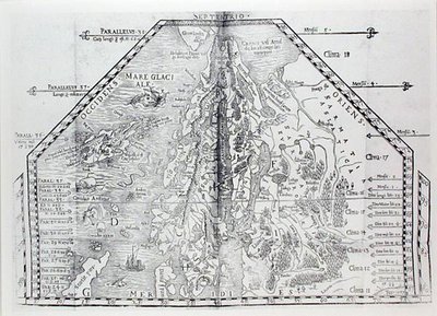 Karte von Skandinavien, aus einem Atlas von Olaus Magnus von Italian School