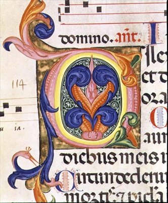 Ms 559 f.206v Historisierte Initiale 