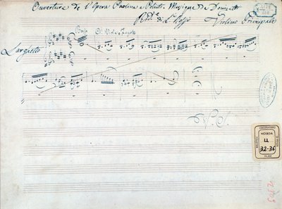 Musikalische Partitur für 