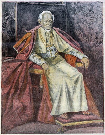 Papst Leo XIII - in „La Tribuna Illustrata" von Italian School