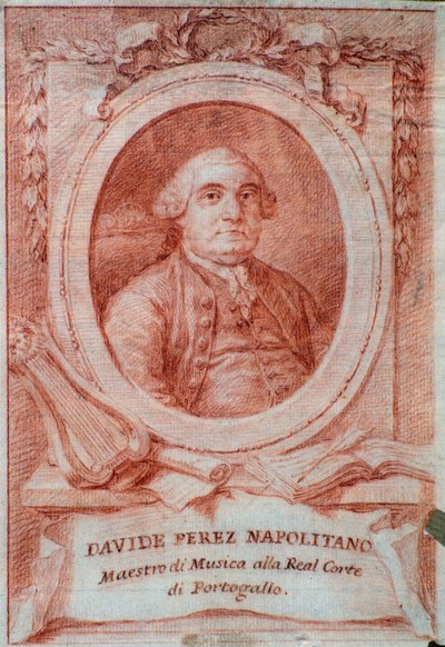 Porträt des italienischen Komponisten Davide Perez (1710-1778) von Italian School