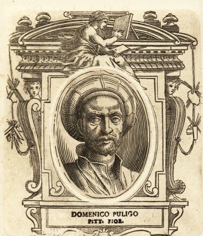 Porträt von Domenico Puligo, italienischer Maler der Renaissance, tätig in Florenz von Italian School