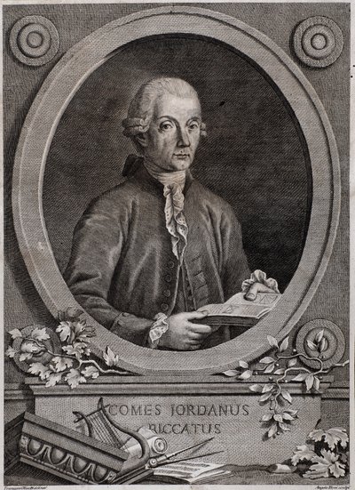 Porträt des Physikers, Mathematikers und Musiktheoretikers Giordano (Jordan) Riccati (1709-1790) von Italian School