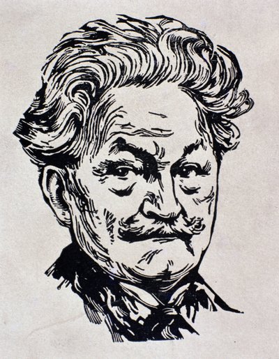 Porträt von Leos Janacek, Illustration aus seiner Autobiografie 