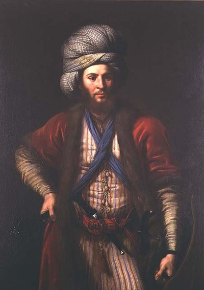 Porträt eines ungarischen Kriegers, Florentiner Schule, ca. 1650 von Italian School