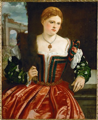 Porträt einer jungen Dame von Italian School