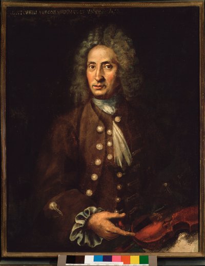 Porträt des italienischen Komponisten Giuseppe Torelli (1658-1709) von Italian School