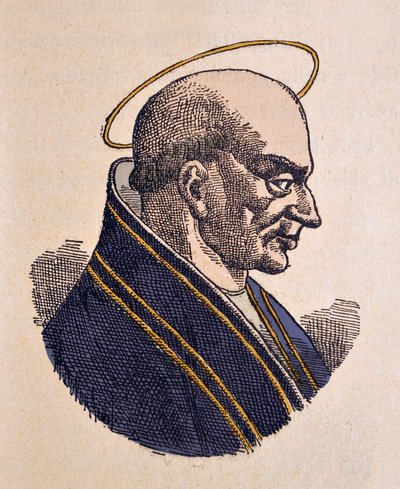 Porträt von Papst Adeodatus I von Italian School