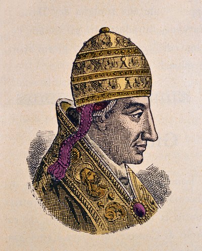 Porträt von Papst Benedikt VII. (974-983) von Italian School