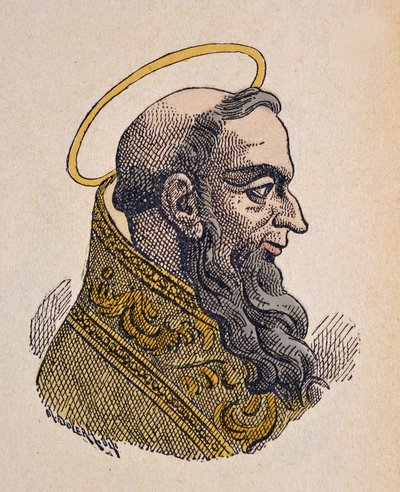 Porträt von Papst Coelestin I. (422-432) von Italian School