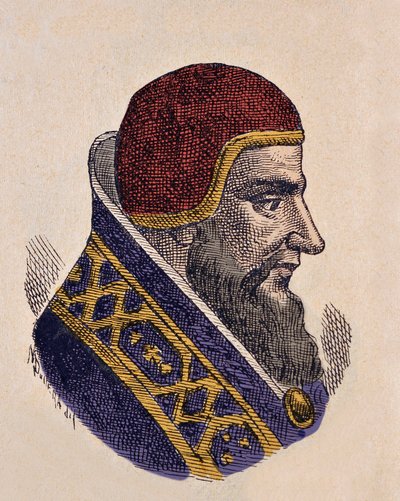Porträt von Papst Damasus II (1048) von Italian School