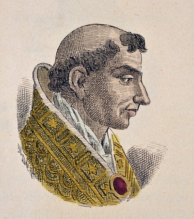 Porträt von Papst Stephan VII. (927-931) von Italian School