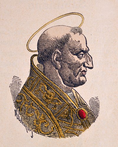 Porträt von Papst Gregor I der Große von Italian School