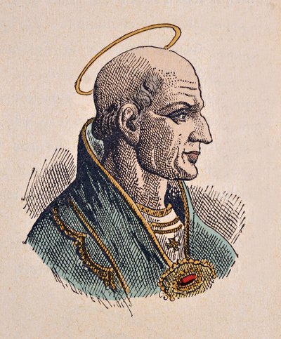 Porträt von Papst Simplicius (468-483) von Italian School