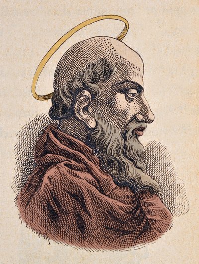 Porträt von Papst Sixtus I. (115-125) von Italian School